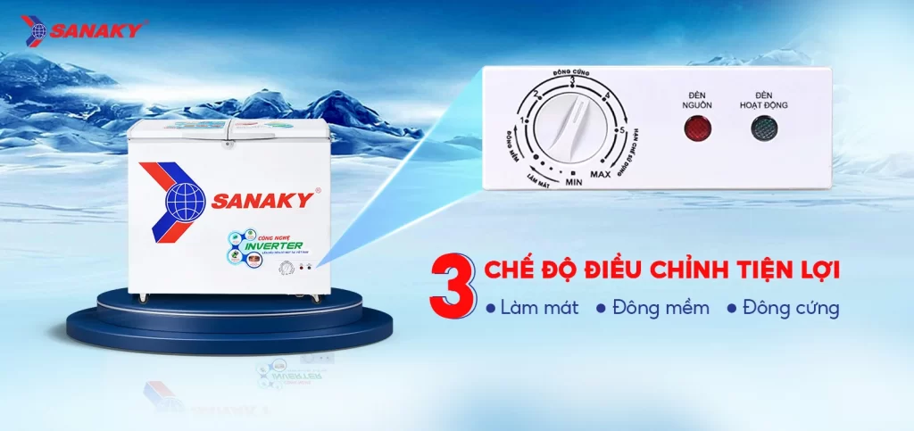 Tủ đông Sanaky Inverter 235 lít VH-2899A3