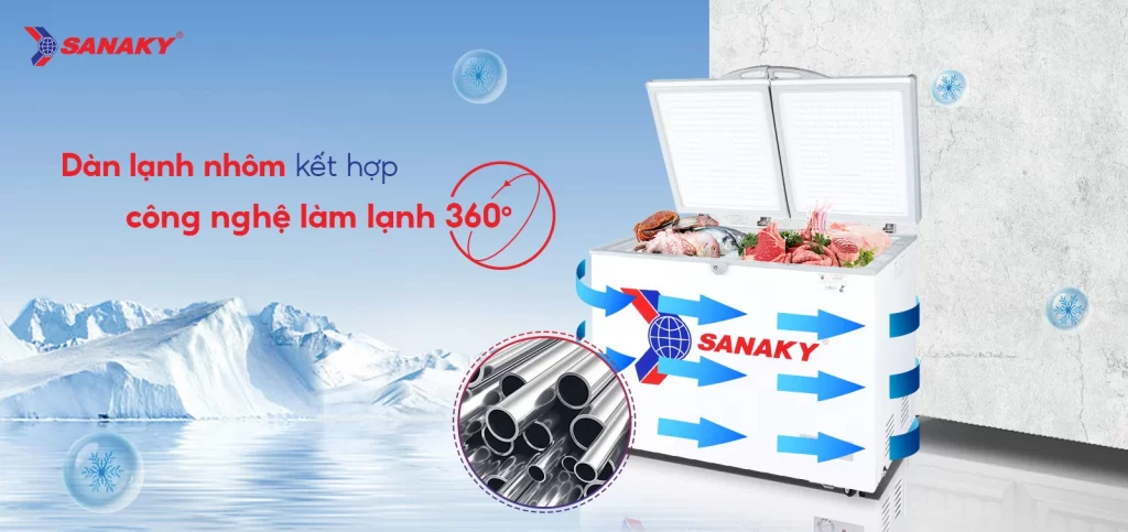 Tủ đông Sanaky 235 lít VH-285A2