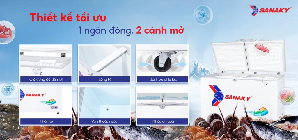 Tủ đông Sanaky 270L VH-3699A1
