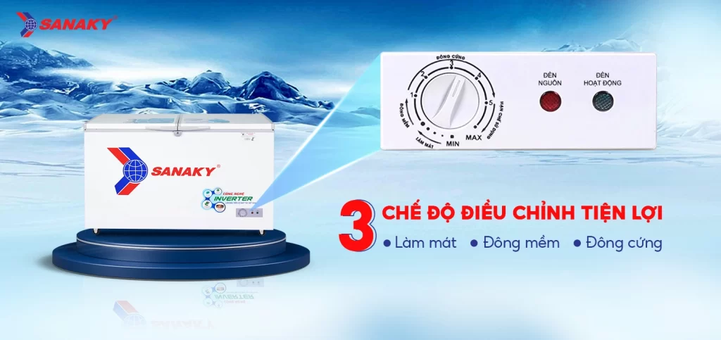 Tủ Đông Sanaky Inverter 305 Lít VH-4099A3