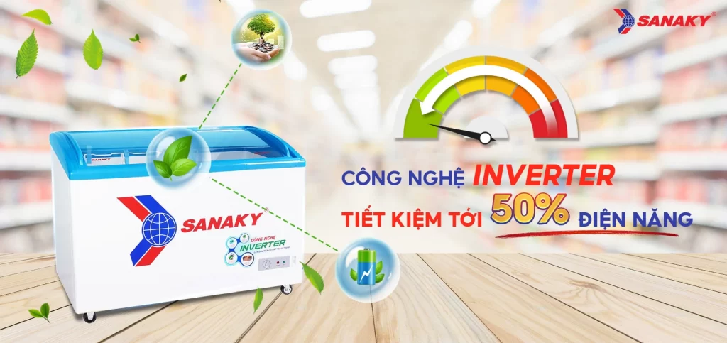 Tủ đông Sanaky Inverter 380 lít VH-3899K3