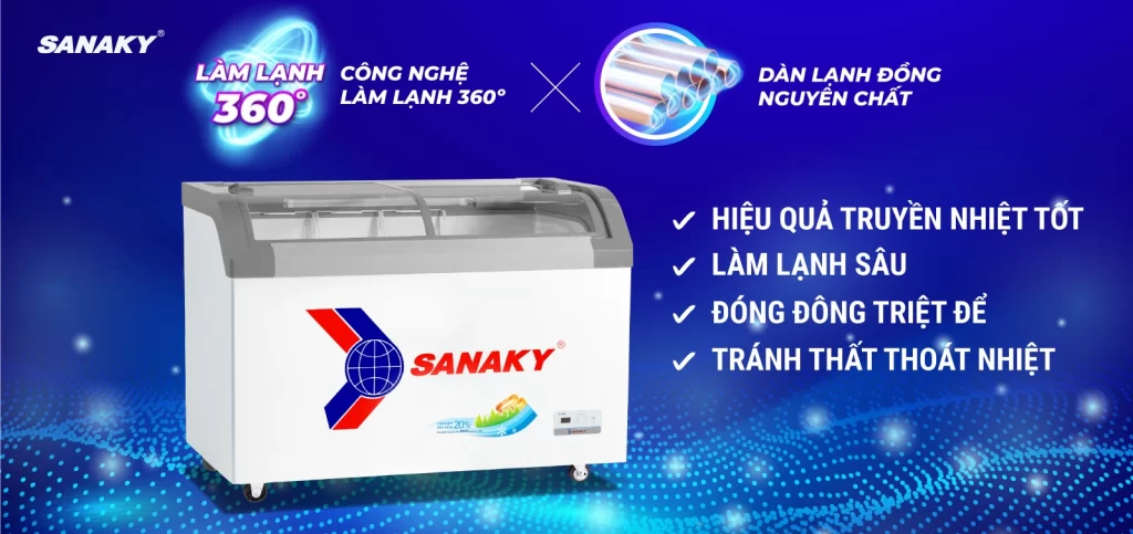 Tủ đông Sanaky 350 lít VH-4899KB