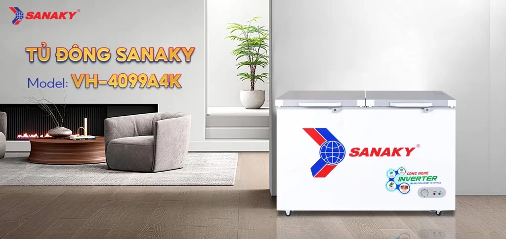 Tủ đông Sanaky Inverter 305 lít TD.VH4099A4K