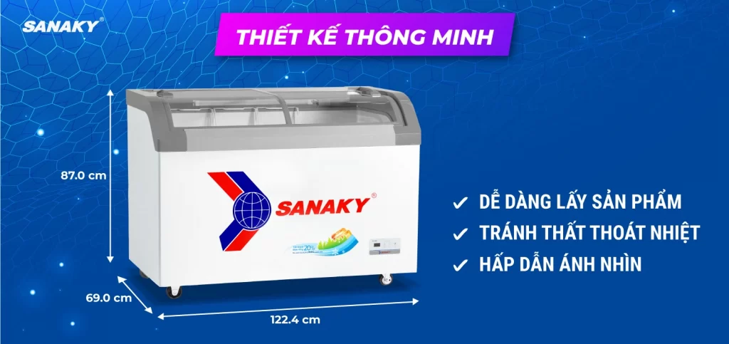 Tủ đông Sanaky 350 lít VH-4899KB