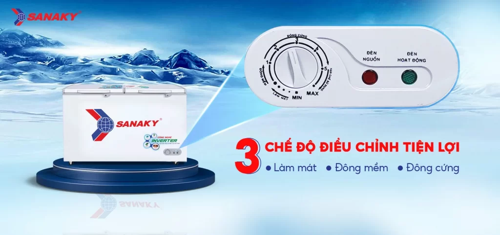 Tủ đông Sanaky Inverter 410 lít VH-5699HY3