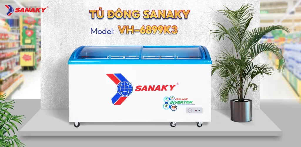 Tủ đông Sanaky Inverter 437L VH-6899K3
