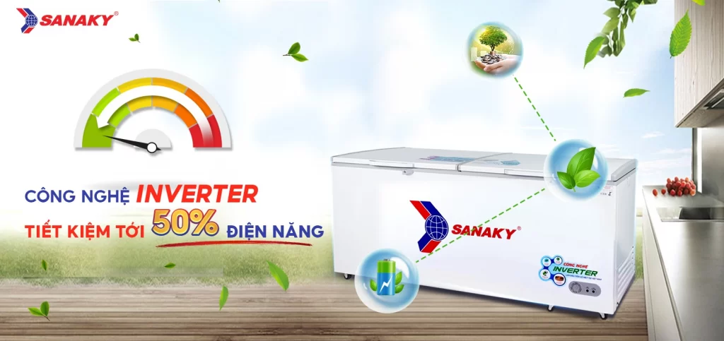 Tủ đông Sanaky Inverter 761 lít VH-8699HY