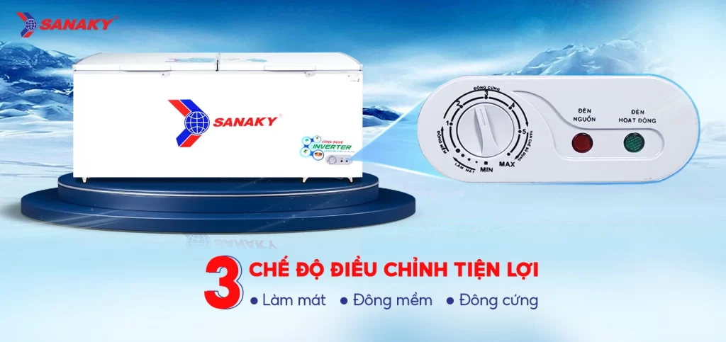 Tủ đông Sanaky Inverter 761 lít VH-8699HY