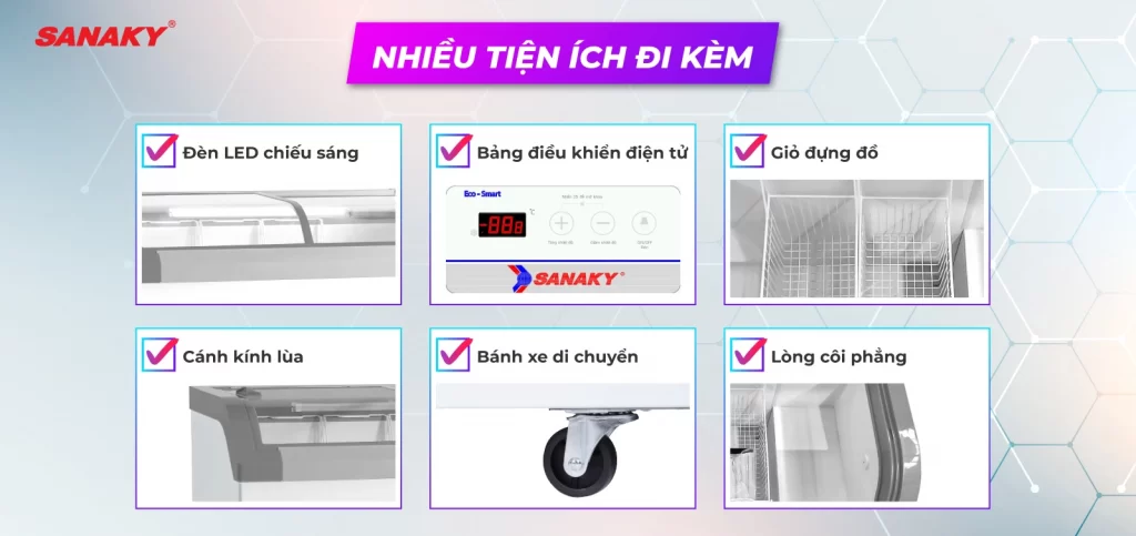 Tủ Đông Sanaky Inverter 750 Lít VH-1099K3A