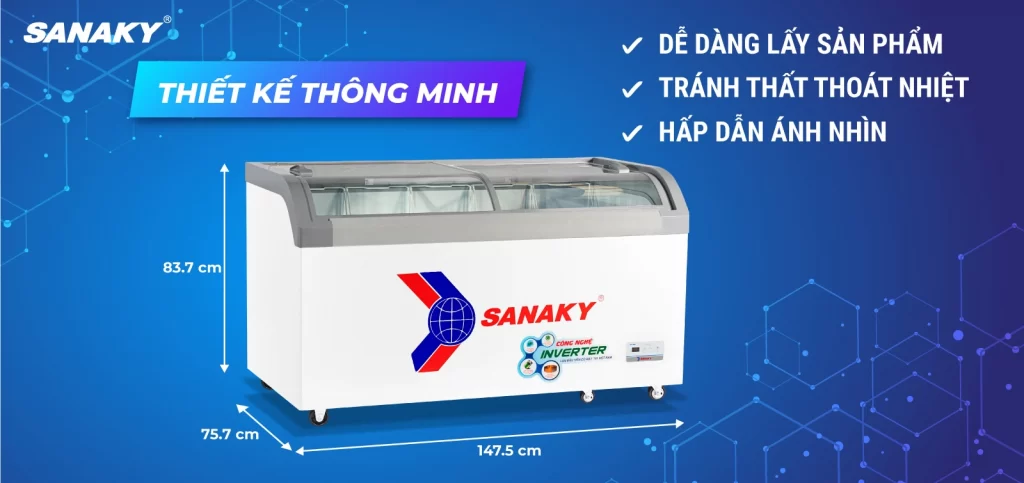 Tủ đông Sanaky 500 lít VH899K3A