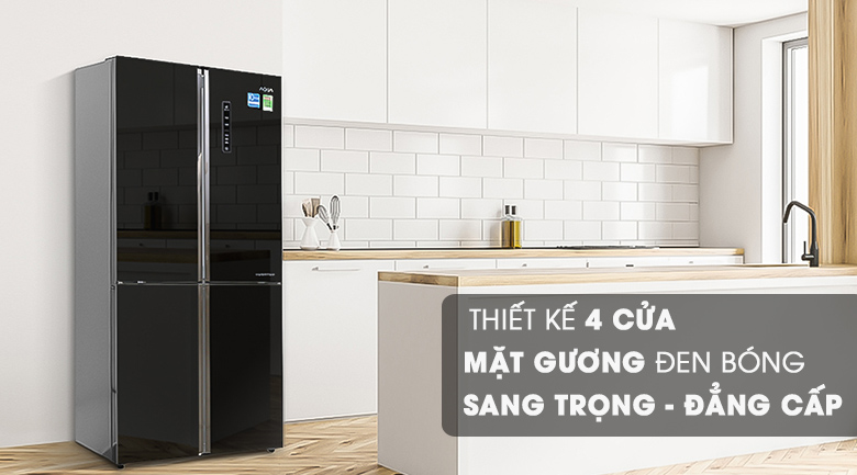 Tủ lạnh Aqua Inverter 456 lít Multi Door AQR-IG525AM GB