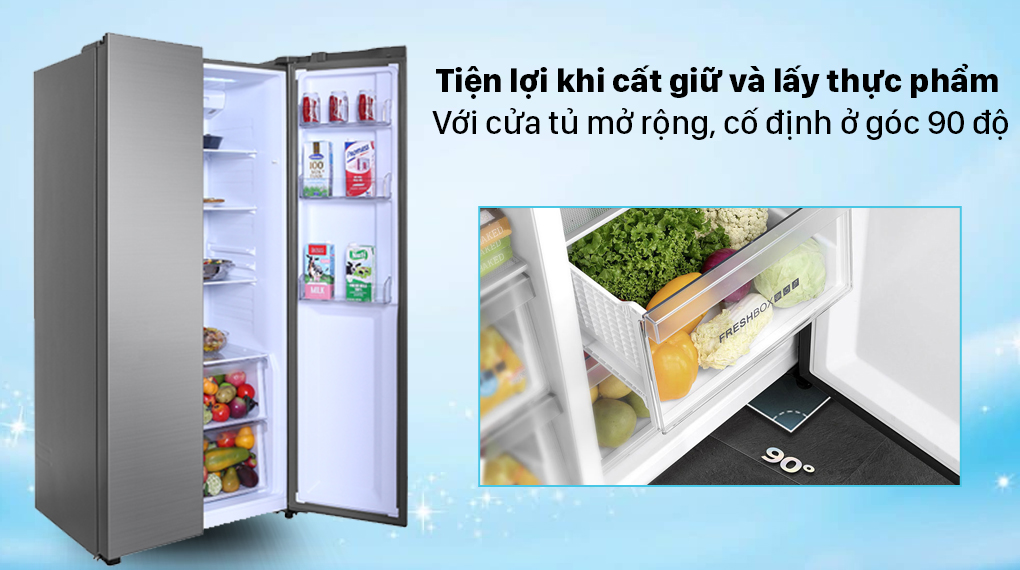 Tủ lạnh Aqua Inverter 480 lít AQR-S480XA(SG)
