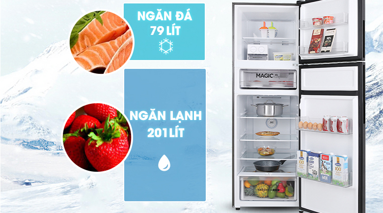Tủ lạnh Aqua Inverter 312 lít AQR-T359MA(GB)