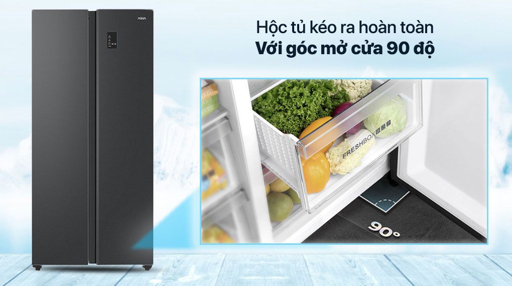 Tủ lạnh Aqua Inverter 480 lít AQR-S480XA(BL)