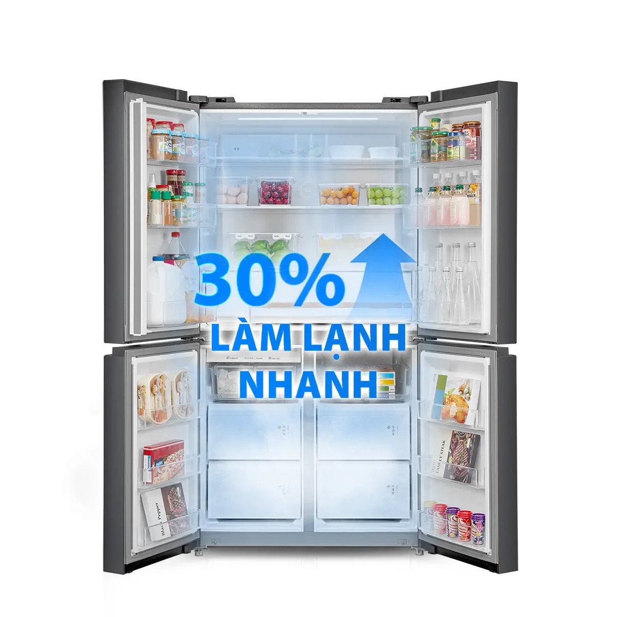 Tủ lạnh Toshiba Inverter 711 lít Multi Door GR-RF900WI-PMV(06)-MG