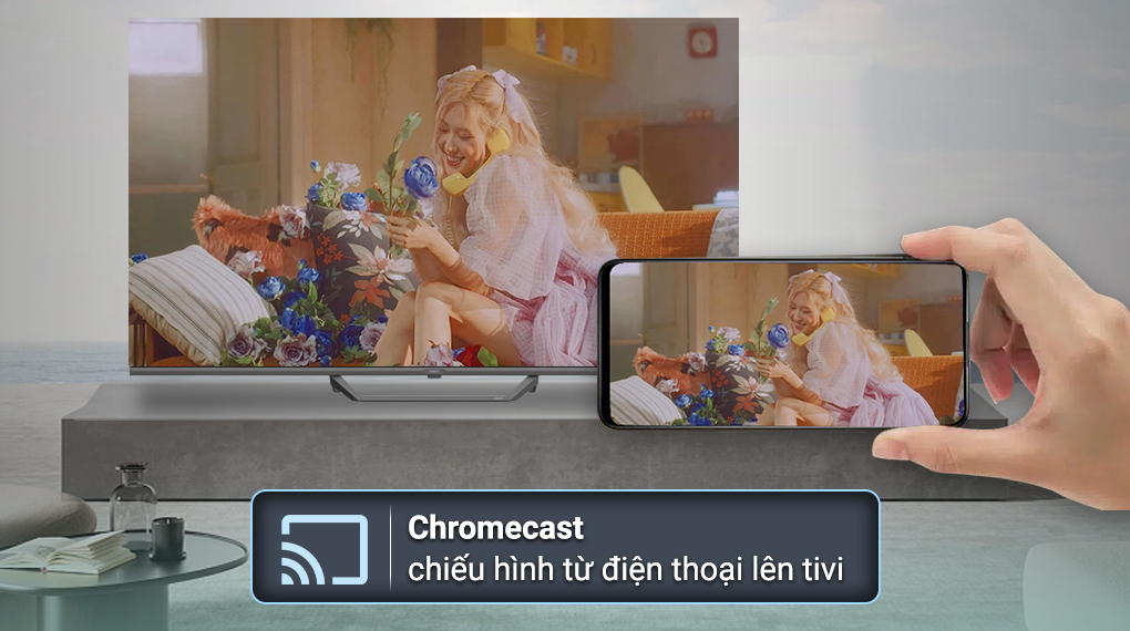 Google Tivi QLED Aqua 4K 55 inch AQT55S80EUX