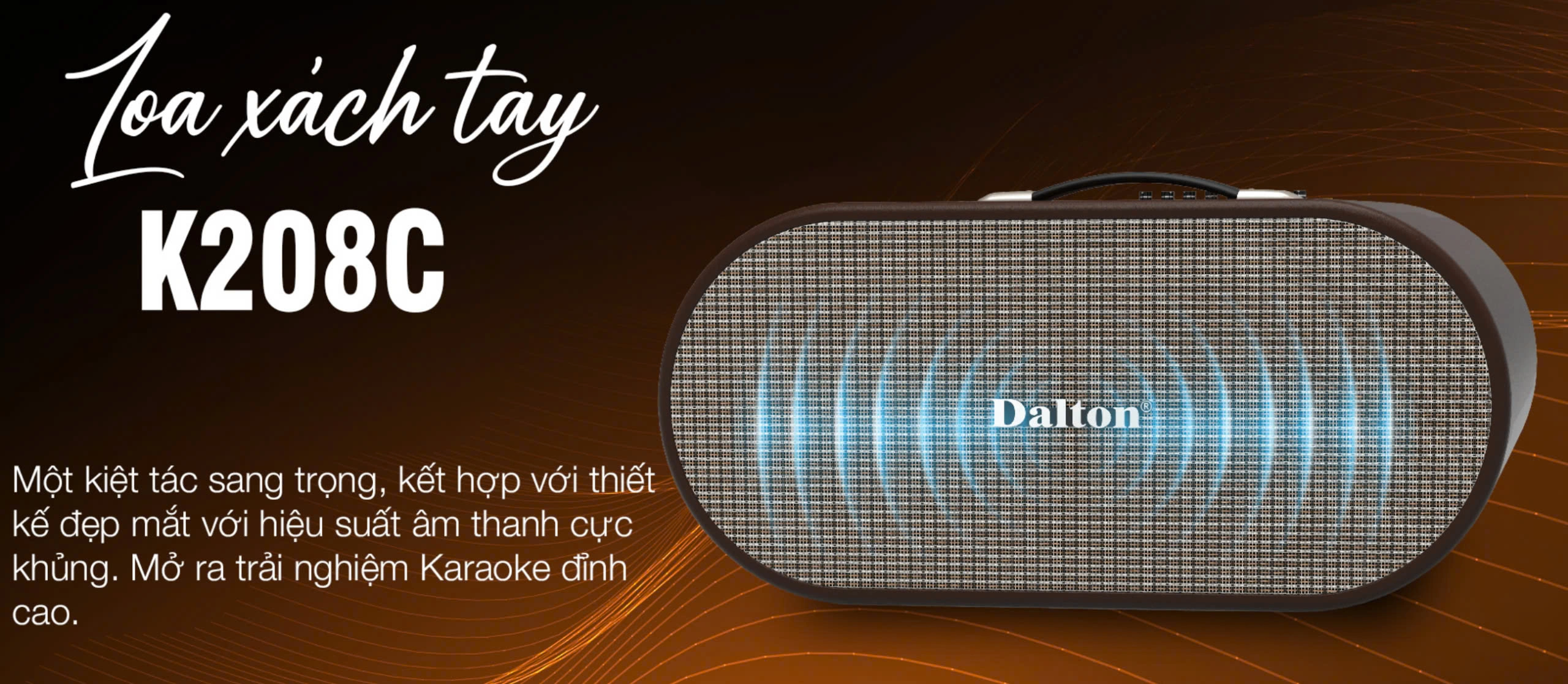 Loa Karaoke Xách Tay Dalton K208C