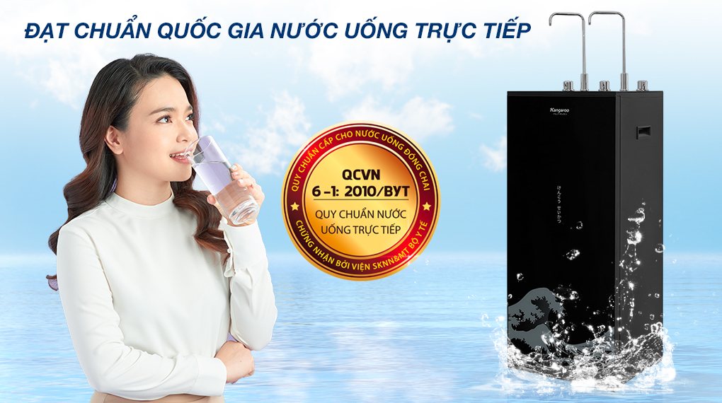 Máy lọc nước RO nóng lạnh Kangaroo Hydrogen KG10A12 10 lõi