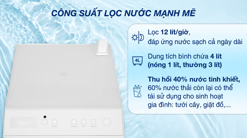 Máy lọc nước RO TOSHIBA PURE TWP-H2396SVN(W)