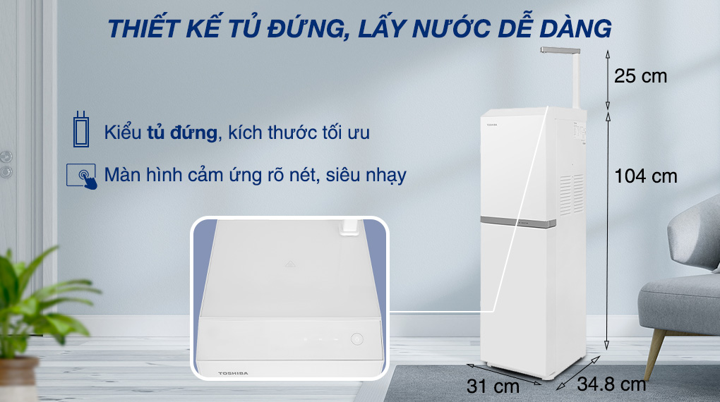 Máy lọc nước RO Toshiba TWP-N2396SVN(W)