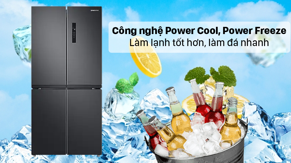 Tủ lạnh Samsung Inverter 488 lít Multi Door RF48A4000B4/SV