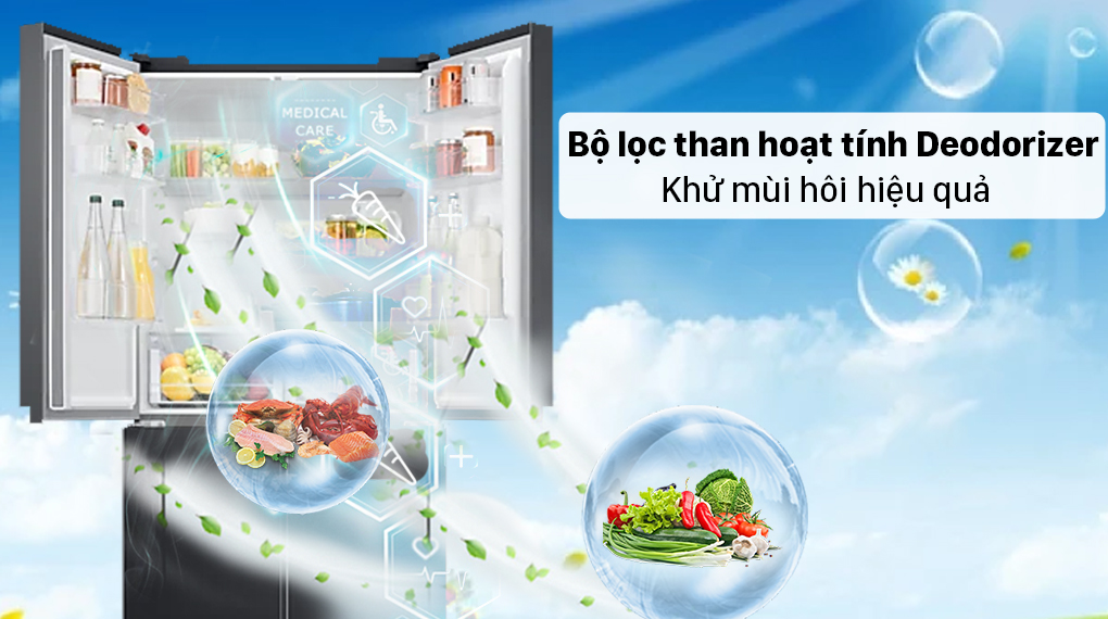 Tủ lạnh Samsung Inverter 488 lít Multi Door RF48A4000B4/SV