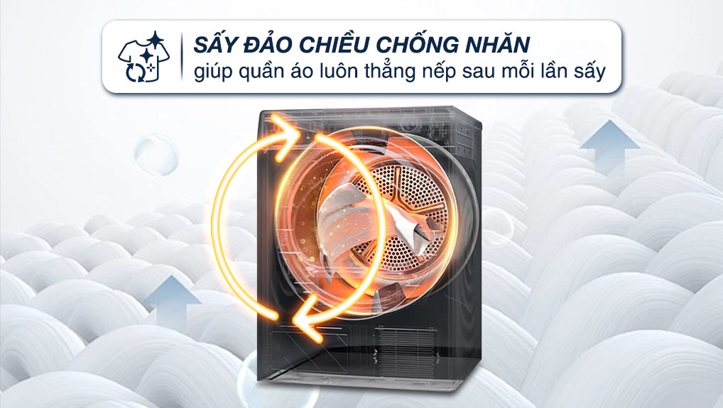 Máy sấy quần áo Aqua 8 kg AQH-V800H.SS