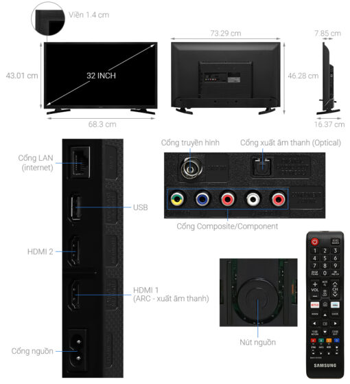 Smart Tivi Samsung 32 inch UA32T4202