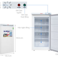 Tủ đông đứng Sanaky Inverter 118 lít VH-160VD3