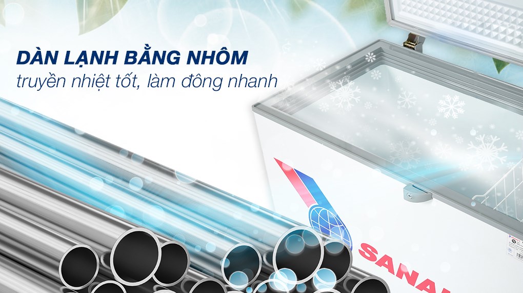 Tủ đông SANAKY 208 Lít TD.VH255HY2
