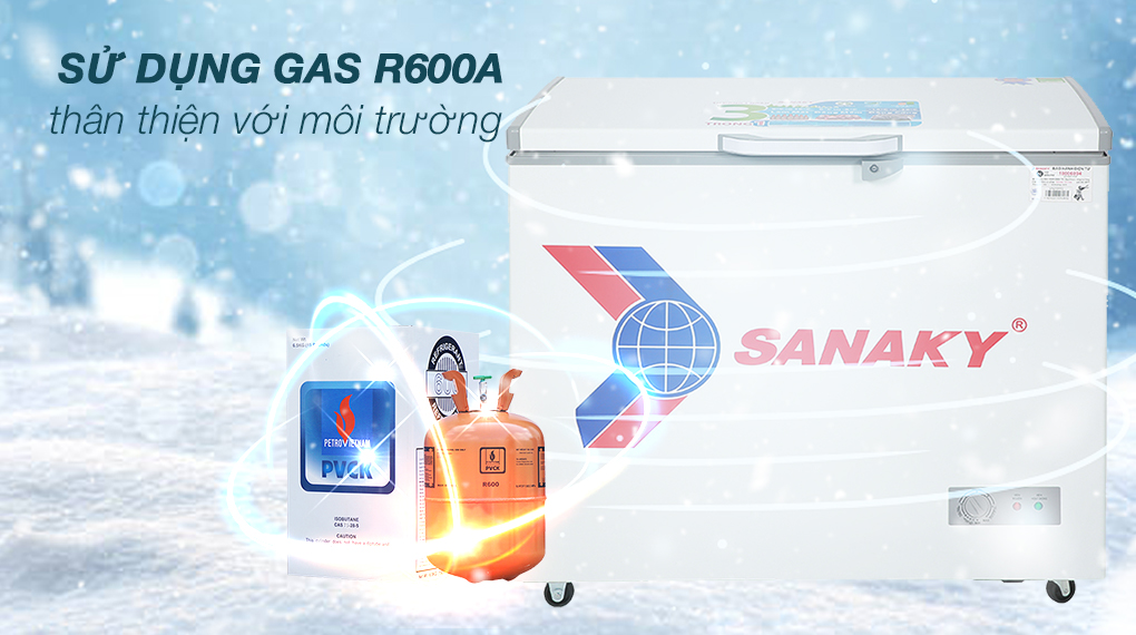 Tủ đông SANAKY 208 Lít TD.VH255HY2