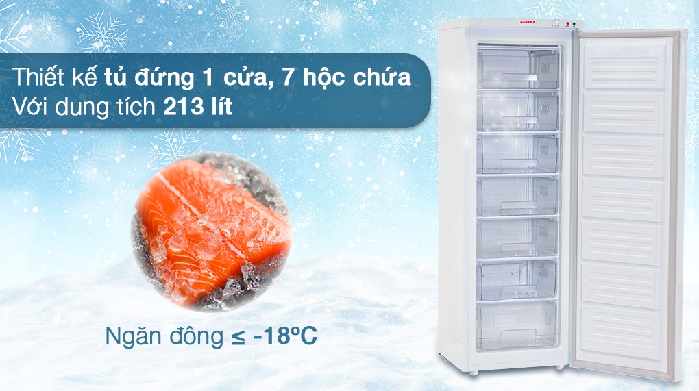 Tủ đông Sanaky 213 lít TD.VH230VD