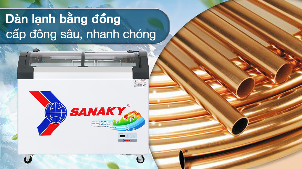 Tủ Đông Inverter Sanaky 350 lít VH-4899K3B