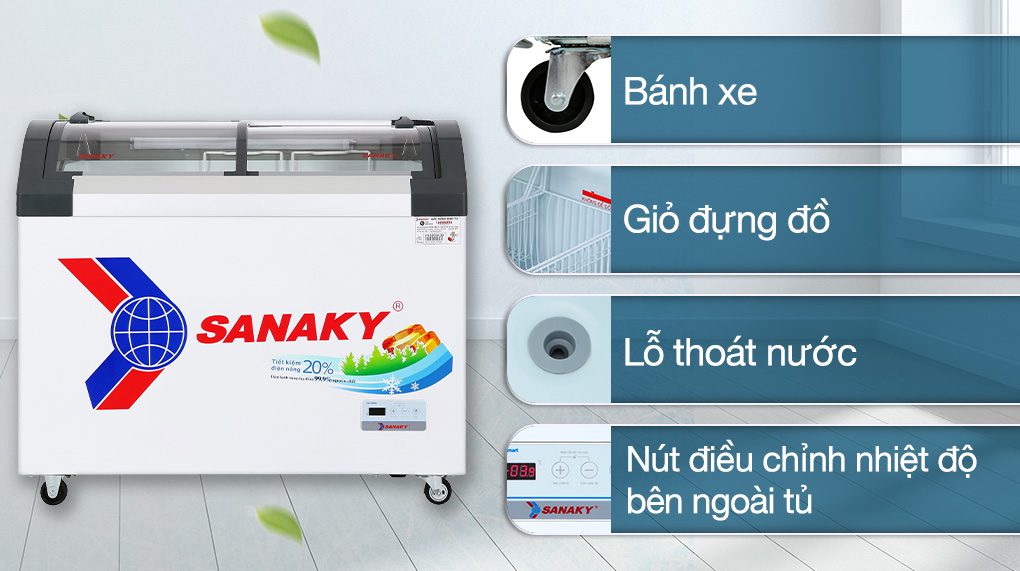 Tủ Đông Inverter Sanaky 350 lít VH-4899K3B