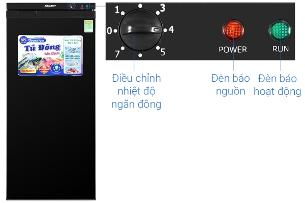 Tủ đông Sanaky Inverter 150 lít TD.VH180VD3