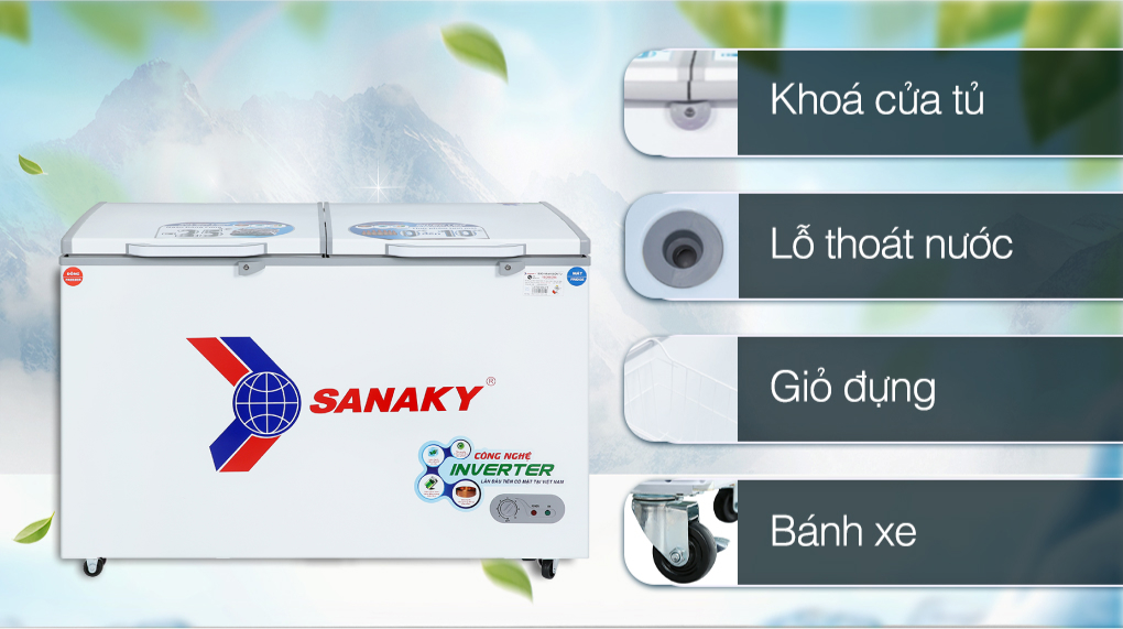Tủ đông Sanaky 365 lít VH-5699W1