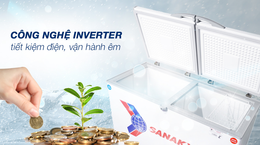 Tủ đông Sanaky Inverter 485 lít VH-6699W3