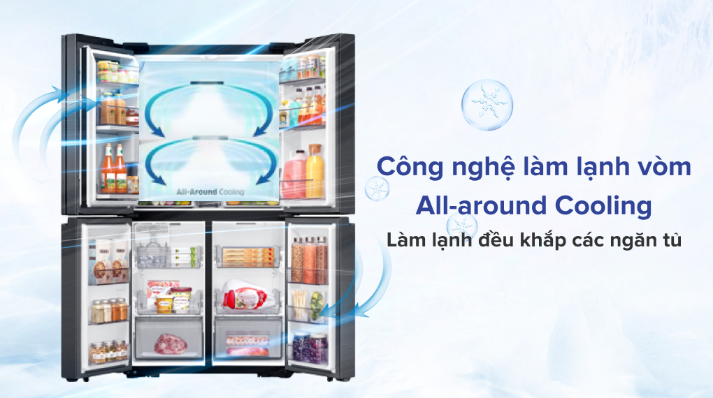 Tủ lạnh Samsung Inverter 648 lít Multi Door RF59C766FB1/SV