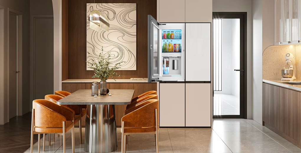Tủ lạnh Samsung Inverter 648 lít Multi Door Bespoke Door-in-Door RF59CB66F8S/SV