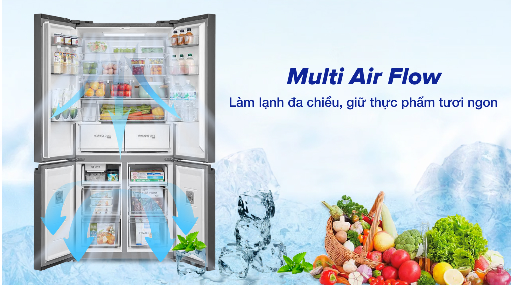 Tủ lạnh Toshiba Inverter 515 lít Multi Door GR-RF665WIA-PGV(22)-XK