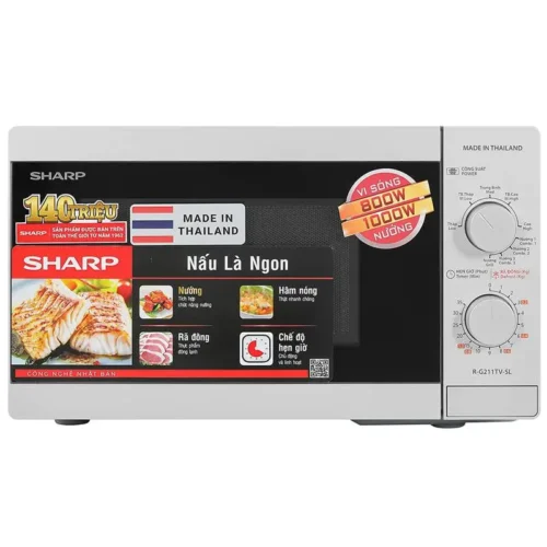 Lò vi sóng có nướng Sharp R-G211TV-SL 21 lít
