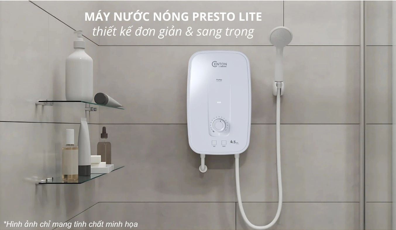 Máy nước nóng trực tiếp Centon by Atlantic Presto Lite EIWH P M-N1 4.5kW