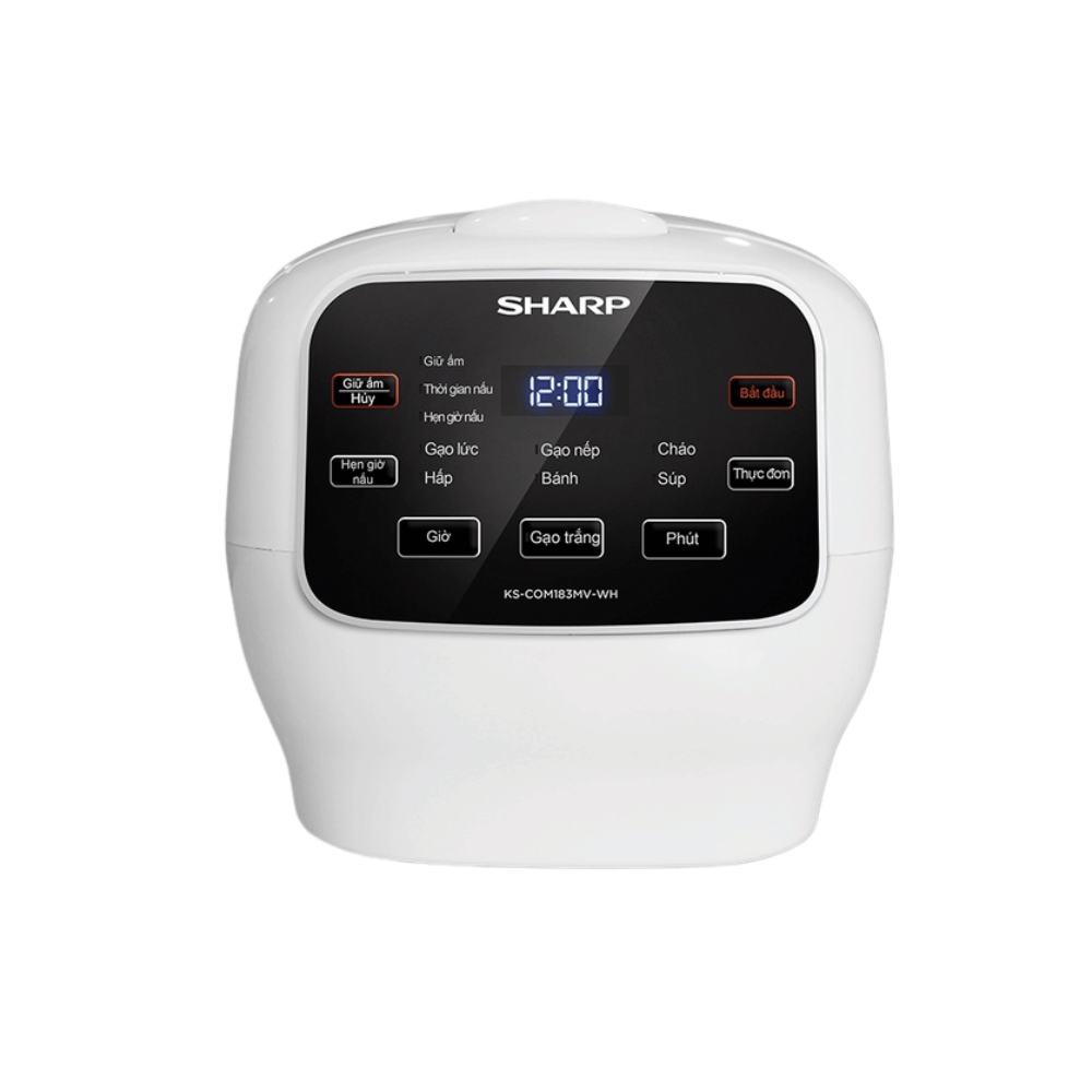 Nồi cơm điện tử Sharp 1.8 lít KS-COM183MV-WH