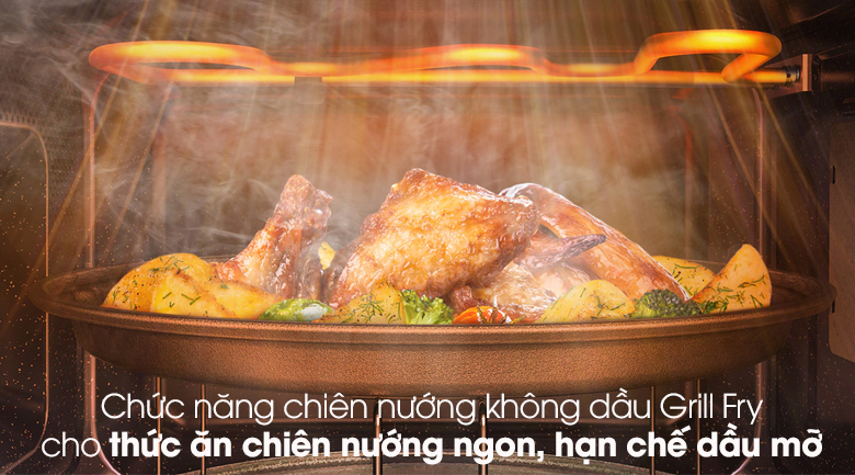 Lò vi sóng có nướng Samsung 30 lít MG30T5018CK/SV