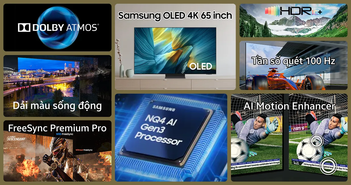 Smart TV OLED Tivi 4K 65 inch Samsung 65S95FA