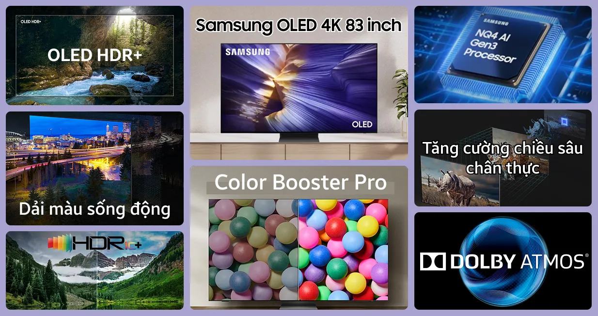 Smart Tivi Samsung OLED 4K 83 inch 83S90F