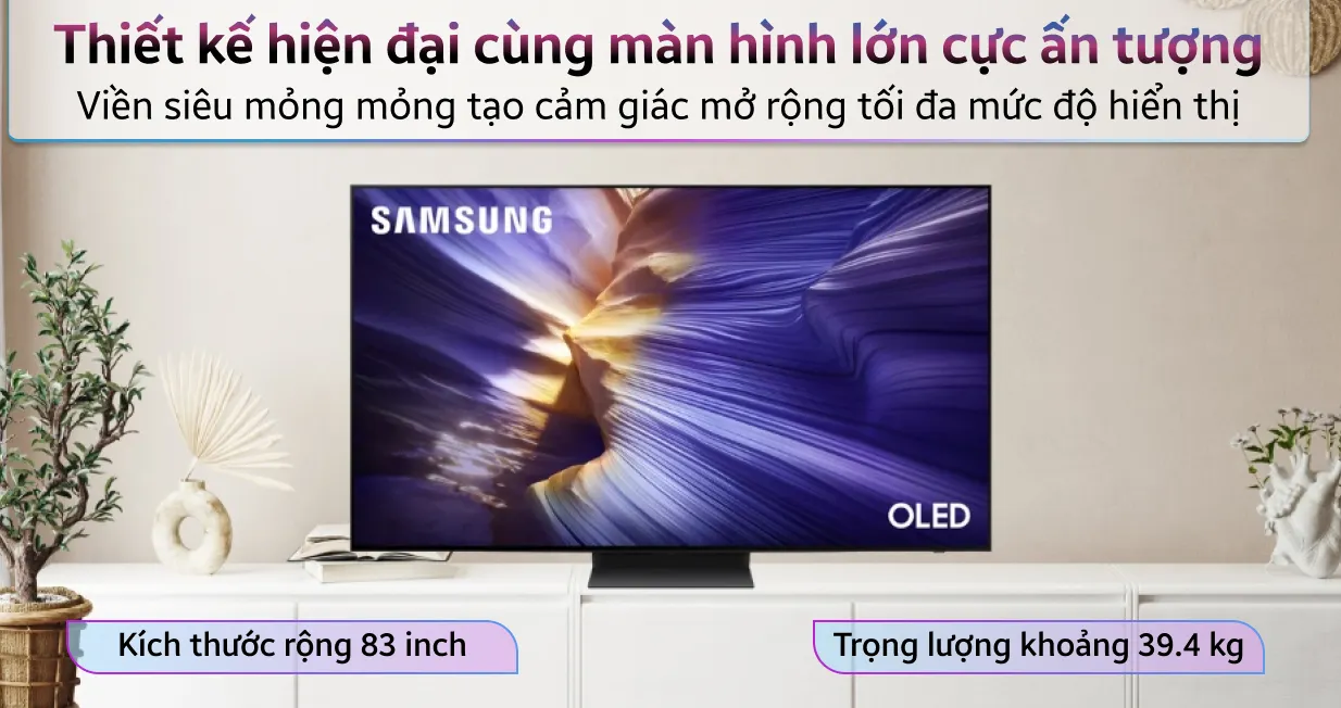 Smart Tivi Samsung OLED 4K 83 inch 83S90F